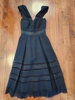 Self-Portrait women's black dress in size US 6